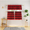 3 Pc Cotton Classic Country Farmhouse Kitchen Window Curtain -Red & Black Buffalo Check Tier & Valance Set, 54" x 18" / 27" x 36"...
