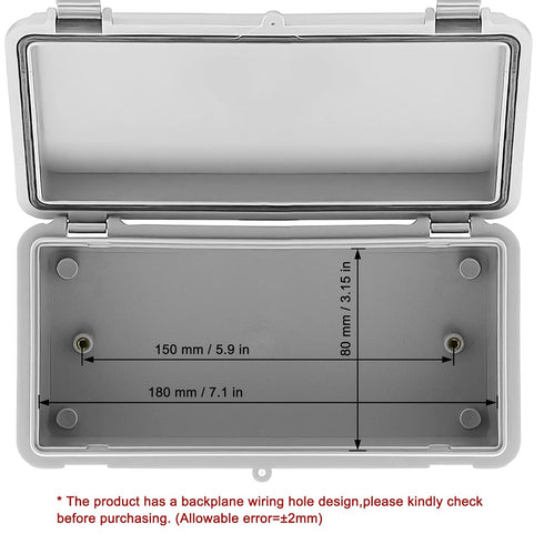 Sunnyglade ABS Plastic Dustproof Waterproof IP65 Junction Box Universal Durable Electrical Project Enclosure with Lock (3.9"x7.9"x2.8")...