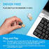 Bluetooth Adapter for PC, Bluetooth 5.3+EDR USB Dongle, Bluetooth Receiver Transmitter for Wireless Keyboard, Mouse, Speaker, Headset, Support Win...