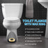 Toilet Flange with Wax Ring for Toilets Replacement Kit Includes Bolts PVC Toilet Flange Repair Kit for 3" or 4" Pipes, Fit Toilet Install & Repai...
