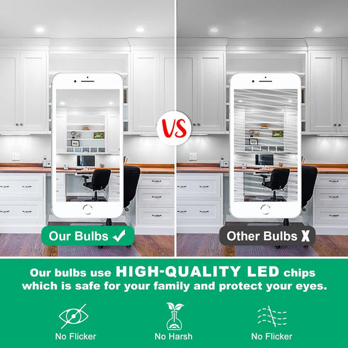 6-Pack GU10 LED Light Bulbs 4W 50watt Halogen Bulb Replacement, 5000K Daylight White GU10 Bulb 450lm LED Recessed Track Light Bulbs for Range Hood...
