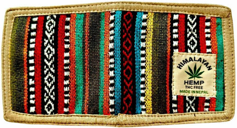 Natural Hemp and Gheri made Bi-Fold slim wallet. Thin and Stylish sweat resistance. Multiple Card slots pockets, Unique Hand Made Craftmanship....
