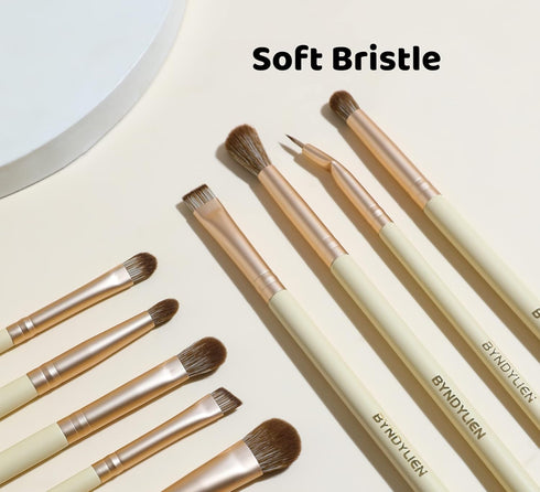 Eyeshadow Brush Set, Concealer, Eyeliner and Eyebrow Brush, 12-Pieces Eye Makeup Brushes with Soft Synthetic Fiber and Wood Handle...