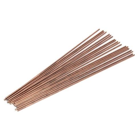 20Pcs Copper Welding Rod Selffluxing Brazing Round Welding Rod Low Temperature Welding Consumables for Air Conditioner Refrigerators...