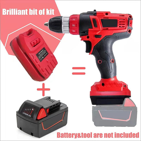 DM18MAN Adapter for Craftsman 20V Cordless Tools Works for DeWalt 20V Lithium Battery and for Milwaukee 18V Li-on Battery, Battery Replacement Ada...