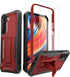 ExoGuard for Samsung Galaxy S22 Plus Case, Rubber Shockproof Heavy Duty Case with Screen Protector for Samsung S22 Plus Phone, Built-in Kickstand ...
