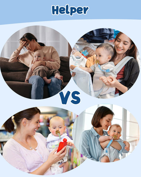 babygoal Pacifier Clip Set of 6, Silicone Pacifier Clips and Toy Strap fits All Pacifiers, Binkies and Toys- Ideal Baby Boy and Girl Gift-Neutral ...