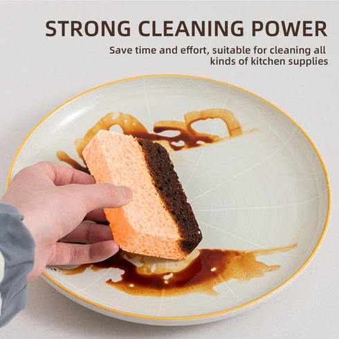 12 - Pack Non-Scratch Scrub Sponges - Sponges for Dishes and Washing Dishes, Cleaning Sponges for Kitchen Home and More?Orange?...
