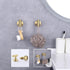 GERZWY Bathroom Brushed Gold Coat Hook SUS 304 Stainless Steel Single Towel/Robe Clothes Hook for Bath Kitchen Contemporary Hotel Style Wall Mount...