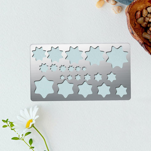 BENECREAT 4PCS 4x7 Inch Basic Shape Metal Stencils Heart Star Teardrop Stencil Template for Wood Carving, Drawings and Woodburning, Engraving and ...