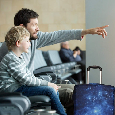 Luggage Cover,Washable Elastic Suitcase Cover Protector Galaxy, XL: Fit 29-30 Inch Luggage...