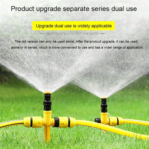 360° Rotation Auto Irrigation System Garden Lawn Sprinkler Patio, Garden Sprinkler Lawn Sprinkler, 90°/180°/360°, Adjustable at Will for Outdoor G...