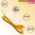 Clear Gold Lamp Cord, 8 Feet Transparent Replacement Lamp Cords for Lamp Repair Fix Project, SPT-1 Wire,18 AWG DIY Electrical Light Cable Cord wit...