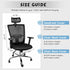 Lounsweer 3 Pieces Headrest Chair Cover Office Chair Cover Rolling Desk Chair Cover Gaming Chair Covers Stretch Washable Computer Chair Slipcovers...