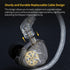 KZ Merga in Ear Monitor Wired,Dual Dynamic Driver in-Ear Headphones, KZ Deep Bass Earphones, HiFi Stereo Earbuds for Musician (Black, with Microph...