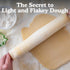 Regency Wraps Natural Pastry Cloth 20"x24" with 15”Rolling Pin Cover, 100% Cotton for Non-stick Dough Rolling, Achieve Perfect Dough for Baked Goo...