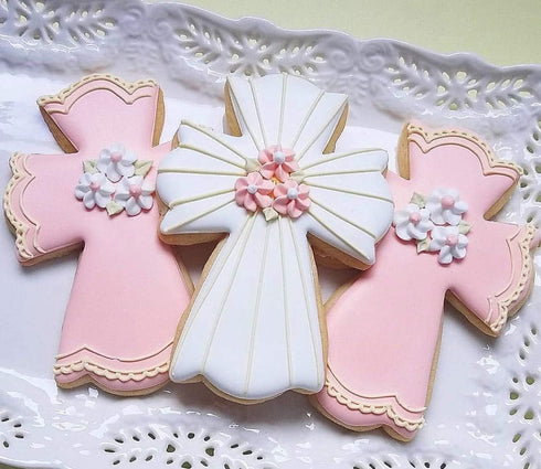Ann Clark Cookie Cutters Large Fancy Cross Cookie Cutter, 4.5" Made in USA...