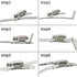 20 pack,Hose Clamp Fasteners only,DIY 304 Stainless Steel Adjustable Pipe Worm Clamp Fasteners for Air Duct Clamps,Exhaust Wrap Clamps,Water Pipe,...