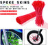 72Pcs Universal Spoke Skins Covers?Wheel Spoke Wraps Skins Pipe Trim Decoration Protector For Motorcycle Dirt Bike Yamaha Honda BMW Suzuki Kawasak...