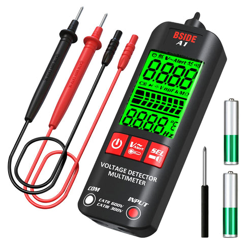 BSIDE Voltage Tester 3-Results Display Non-Contact Voltage Detector Pen, Integrated Multimeter, Dual Range AC 6V-1000V/90V-1000V Electrical Sensor...
