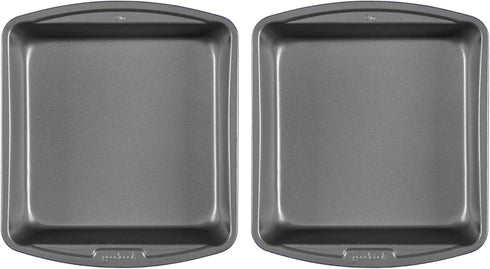 GoodCook 2pk 8x8 Set Baking Pan, 2 Pack, Gray...