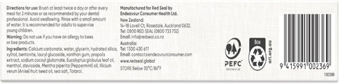 Red Seal Propolis Herbal & Mineral Natural Toothpaste - Fluoride Free, Organic, NATRUE Certified Natural- Supports Natural Gum Health and Oral Hyg...