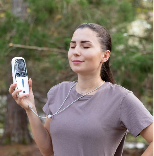 Arctic Air Pocket Small Portable Fan, Powerful, Personal Air Cooler with 3 Adjustable Speeds, 12-Hour Battery Life, Hand Fan for Indoor and Outdoo...