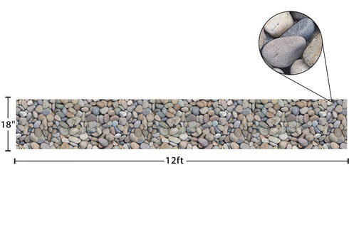 Teacher Created Resources Fun Size Better Than Paper Bulletin Board Roll, 18" x 12', Rock Pebbles...