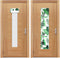 2 Pcs Classroom Door Window Cover Blackout Window Shades 8 x 36 Inches Tropical Leaves Patterns Side Door Window Curtain for Classroom Glass Door ...