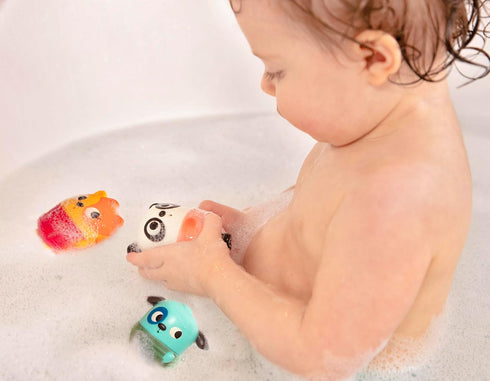 B. toys - Mold Free Bath Toys- Squish & Splash- Water Play & Bath time- Color-changing animals- easy cleaning bath toy- 6 months +...