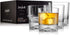 JoyJolt Everyday Whiskey Glasses - 10oz Old Fashioned Glasses, Set 4 Crystal Scotch Glasses, Rocks Glass, Bourbon Glasses, Liquor Glasses, Cocktai...