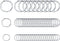 Enenes 50PCS Stainless Steel Split Key Rings - 10/20/30mm Durable Metal Keychain Rings with Spring Lock, Jewelry Findings for Keys, DIY Crafts, ID...