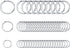 Enenes 50PCS Stainless Steel Split Key Rings - 10/20/30mm Durable Metal Keychain Rings with Spring Lock, Jewelry Findings for Keys, DIY Crafts, ID...
