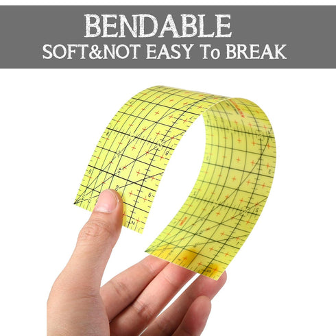 Weewooday 2 Pcs Hot Iron Ruler Hot Ironing Measuring Ruler Hot Hem Ruler for Sewing Hot Hemmer Ruler Pressing Tool Heat Resistant Ruler DIY Tool Q...