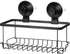 iDesign Everett Metal Push Lock Suction Shower Caddy, Extra Space for Shampoo, Conditioner, and Soap with Hooks for Razors, Towels, Loofahs, and M...