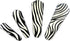 SCISSORFOBZ Designer Scissors Sheaths Protective Covers- 4 pcs Assorted Sizes Value Pack- Zebra Design- #S08...