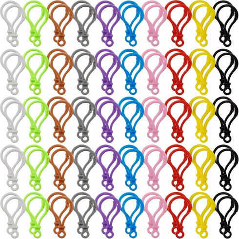 300PCS Multicolor Lobster Clasp Keychain Plastic Lanyard Clips Plastic Lobster Claw Clasps Backpack Clips for Kids Plastic Keychains for Crafts Ke...