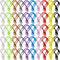 300PCS Multicolor Lobster Clasp Keychain Plastic Lanyard Clips Plastic Lobster Claw Clasps Backpack Clips for Kids Plastic Keychains for Crafts Ke...