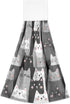 Boccsty Cats Kitten Pattern Hanging Kitchen Towels 2 Pieces Funny Gray Kitty Animal Dish Cloth Tie Towels Hand Towel Tea Bar Towels for Bathroom F...