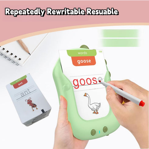 Talking Flash Cards Reusable Writing Drawing Montessori Toys for Toddlers Learning Toys for Pocket Speech Therapy Toys for Ages 1-6 Year Old Kids,...