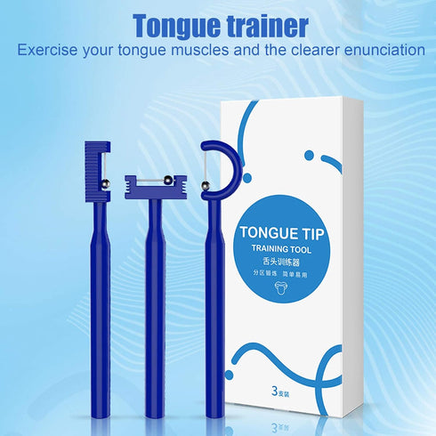 3pcs Tongue Lips Lateralization Training, Oral Muscle Trainer Electric Tongue Muscle Recovery Device for Oral Salivation, Drooling and Dysphagia...