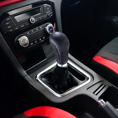Arenbel Stitched Leather Shifter Stick Knob Replacement Type R Manual Gear Shift Lever Handle Fit Most MT Cars, Black...