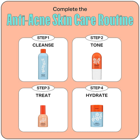 Bubble Skincare Super Clear 2% Salicylic Acid Skin Care Serum - Skin-Soothing Salicylic Acid Serum Enriched with Willow Bark Extract, Colloidal Oa...