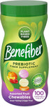 Benefiber Chewable Prebiotic Fiber Supplement Tablets for Digestive Health, Assorted Fruit Flavors - 100 Count...