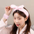 3-Pack Spa Headband and Wristband Set,Soft Plush Makeup Skincare Headband Wrist Bands Cute Bunny Rabbit Ears Face Wash Headband and Towel Wristban...