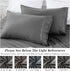 YIYEA King Pillow Cases Set of 4, Ultra Soft 1800TC Hotel Quality Double Brushed Microfiber Embroidered Pillowcases, Envelope Closure, Fade Resist...
