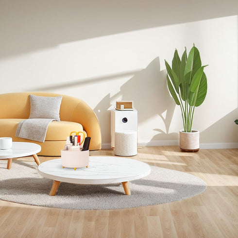 360 Rotating Makeup Organizer Desktop Lazy Susan Cosmetic Desk Storage Container Makeup Brush Holder for Eyeshadow Brush Lipstick Holder Pen Holde...