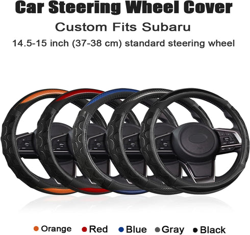 GIANT PANDA Steering Wheel Cover for Subaru Forester, Car Steering Wheel Cover for Subaru Outback and Crosstrek - Blue...