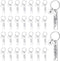 Gisafai 30 Pcs Laser Engraving Stainless Steel Keychain Blanks Engravable Metal Keychains for DIY Crafts Back to School Gifts...
