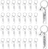 Gisafai 30 Pcs Laser Engraving Stainless Steel Keychain Blanks Engravable Metal Keychains for DIY Crafts Back to School Gifts...